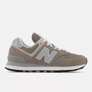 Women's New Balance 574 Core - Grey with White - Size 7 - Good Condition